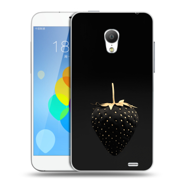 Пластиковый чехол на Meizu MX3 с принтом Черная клубника