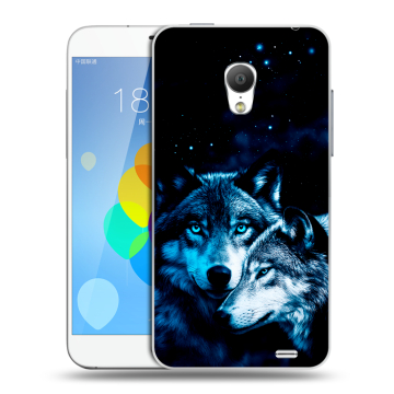 Пластиковый чехол на Meizu MX3 с принтом Волки