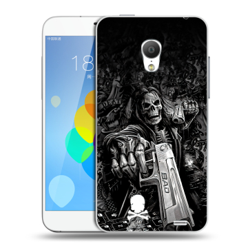 Пластиковый чехол на Meizu MX3 с принтом Скелет