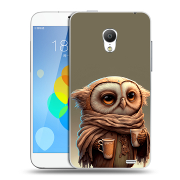 Пластиковый чехол на Meizu MX3 с принтом Сова