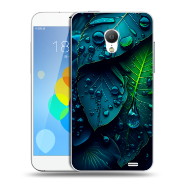 Пластиковый чехол на Meizu MX3 с принтом Листья