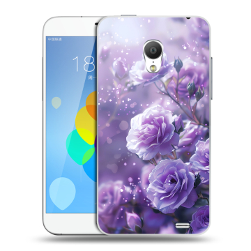 Пластиковый чехол на Meizu MX3 с принтом Розы цветы Пластиковый чехол на Meizu MX3 с принтом Розы цветы
