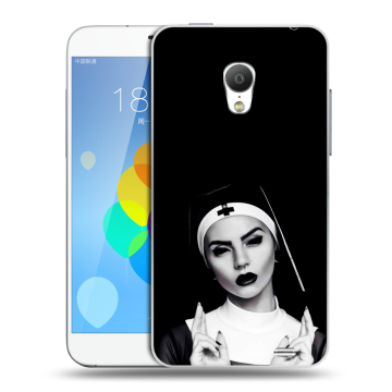 Пластиковый чехол на  Meizu MX3 с принтом монашка