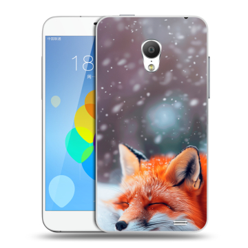Пластиковый чехол на  Meizu MX3 с принтом лиса