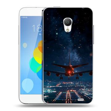 Пластиковый чехол на  Meizu MX3 с принтом самолет