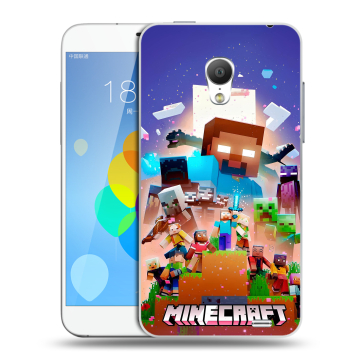 Пластиковый чехол на Meizu MX3 с принтом Майнкрафт Minecraft Пластиковый чехол на Meizu MX3 с принтом Майнкрафт Minecraft