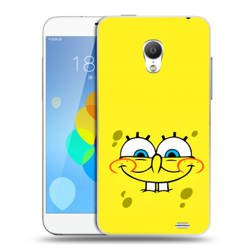 Пластиковый чехол на  Meizu MX3 с принтом спанчбоб спанч боб