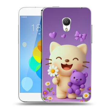 Пластиковый чехол на  Meizu MX3 с принтом для девочек