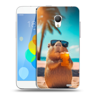 Пластиковый чехол на  Meizu MX3 с принтом Капибара