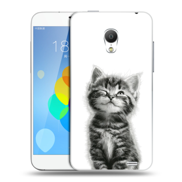 Пластиковый чехол на  Meizu MX3 с принтом Котенок