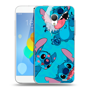 Пластиковый чехол на  Meizu MX3 с принтом Лило и Стич