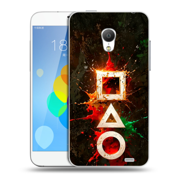 Пластиковый чехол на  Meizu MX3 с принтом Squid Game Игра кальмара