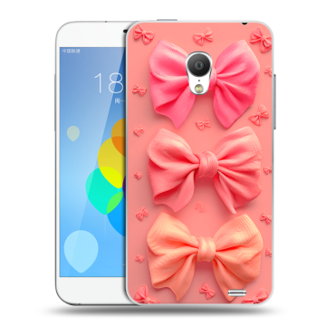 Пластиковый чехол на  Meizu MX3 с принтом Розовые бантики