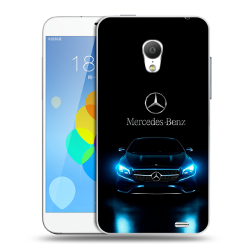 Пластиковый чехол на  Meizu MX3 с принтом Mercedes Мерседес