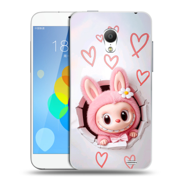 Пластиковый чехол на  Meizu MX3 с принтом Labubu Лабубу