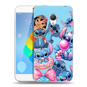 Пластиковый чехол на  Meizu MX3 с принтом Лило и Стич