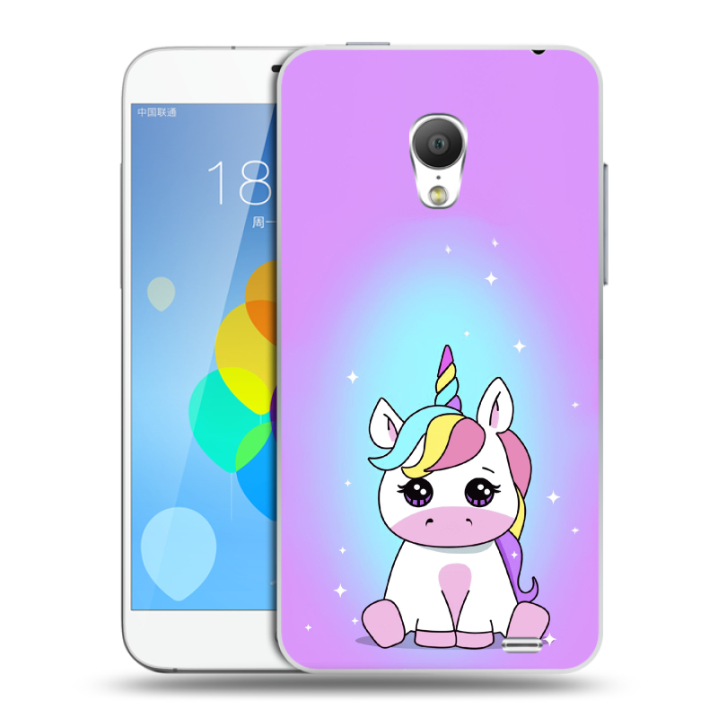 Пластиковый чехол на Meizu MX3 с принтом Единорог Пластиковый чехол на Meizu MX3 с принтом Единорог
