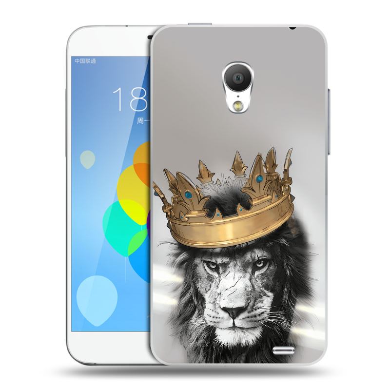 Пластиковый чехол на Meizu MX3 с принтом Лев с короной Пластиковый чехол на Meizu MX3 с принтом Лев с короной