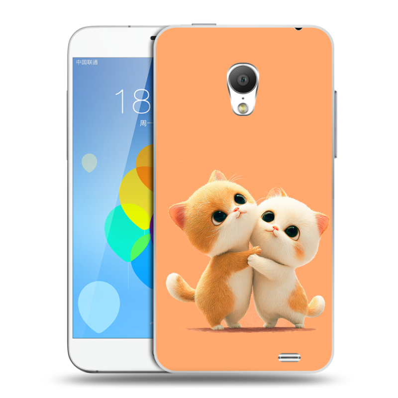 Пластиковый чехол на Meizu MX3 с принтом Милые котики Пластиковый чехол на Meizu MX3 с принтом Милые котики