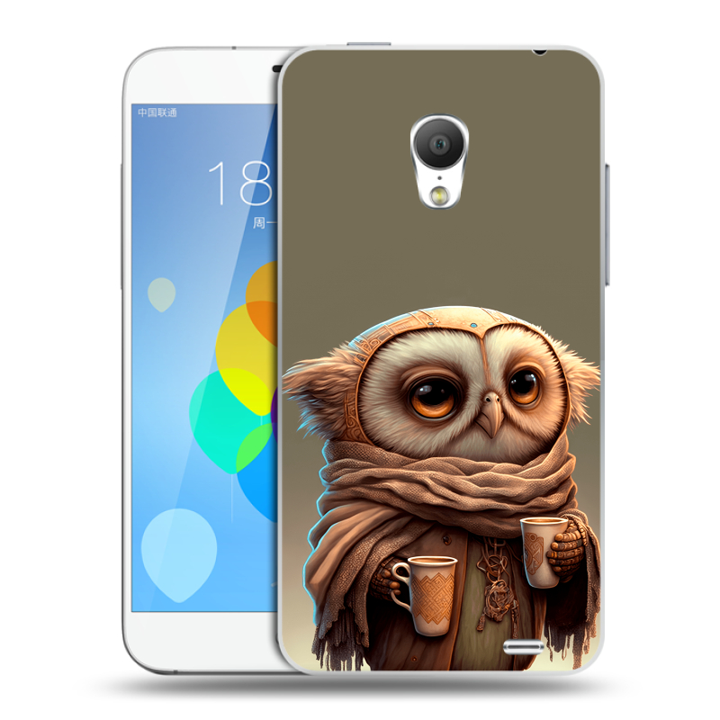 Пластиковый чехол на Meizu MX3 с принтом Сова Пластиковый чехол на Meizu MX3 с принтом Сова