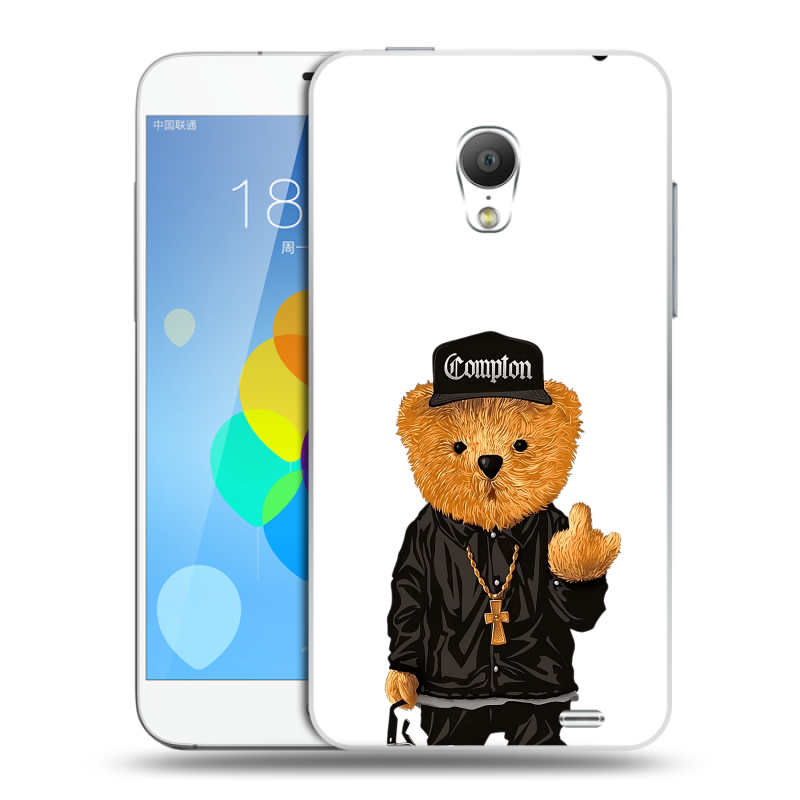 Пластиковый чехол на Meizu MX3 с принтом Мишка Пластиковый чехол на Meizu MX3 с принтом Мишка