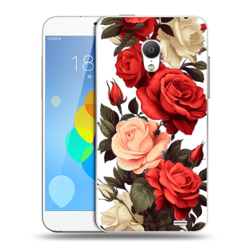 Пластиковый чехол на Meizu MX3 с принтом Розы Пластиковый чехол на Meizu MX3 с принтом Розы