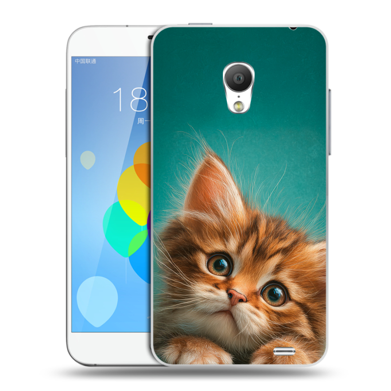 Пластиковый чехол на Meizu MX3 с принтом котенок Пластиковый чехол на Meizu MX3 с принтом котенок