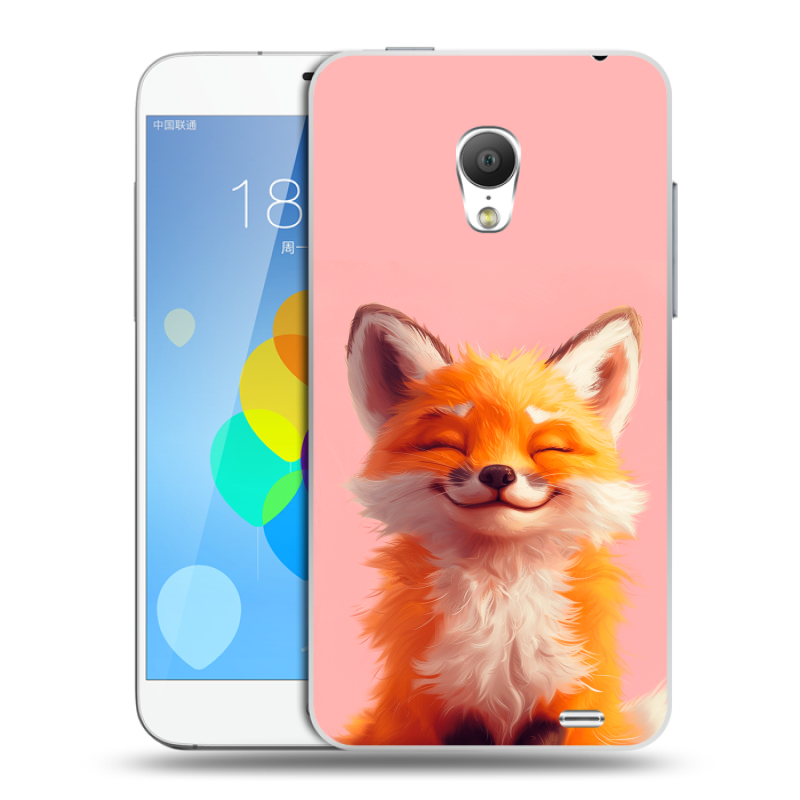 Пластиковый чехол на Meizu MX3 с принтом милая лиса Пластиковый чехол на Meizu MX3 с принтом милая лиса