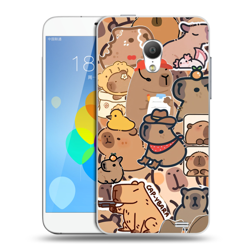 Пластиковый чехол на Meizu MX3 с принтом капибара Пластиковый чехол на Meizu MX3 с принтом капибара