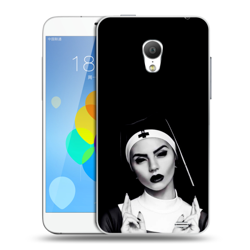 Пластиковый чехол на Meizu MX3 с принтом монашка Пластиковый чехол на Meizu MX3 с принтом монашка