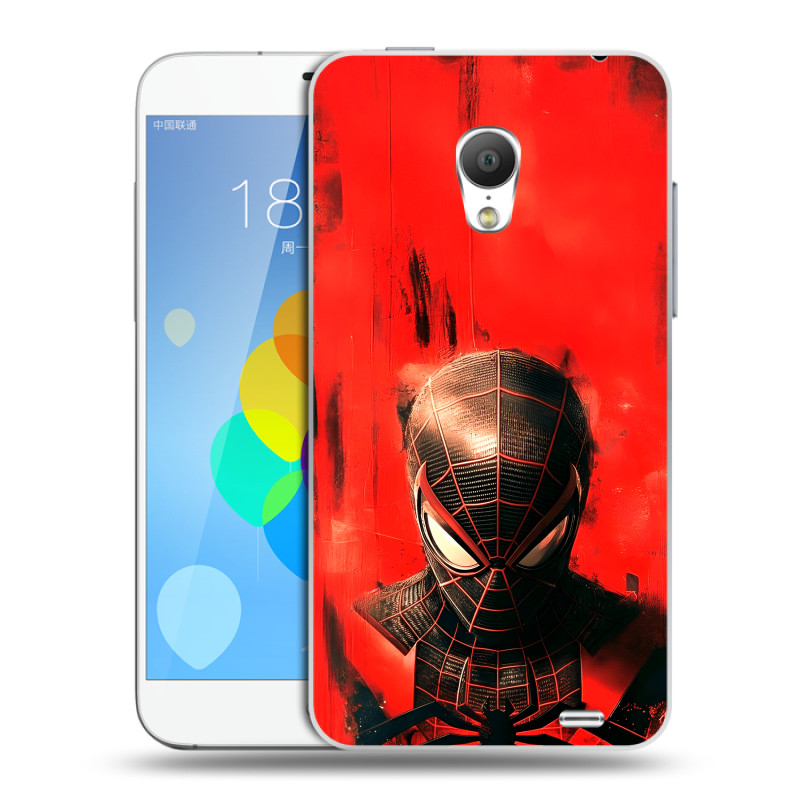 Пластиковый чехол на Meizu MX3 с принтом человек паук spiderman Пластиковый чехол на Meizu MX3 с принтом человек паук spiderman