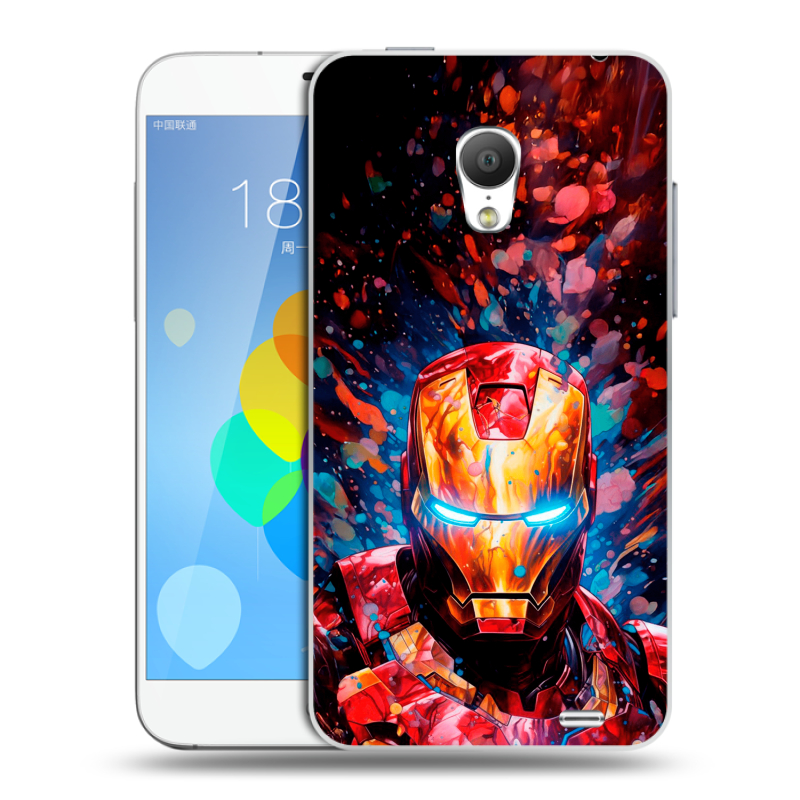 Пластиковый чехол на Meizu MX3 с принтом Железный человек Ironman Пластиковый чехол на Meizu MX3 с принтом Железный человек Ironman