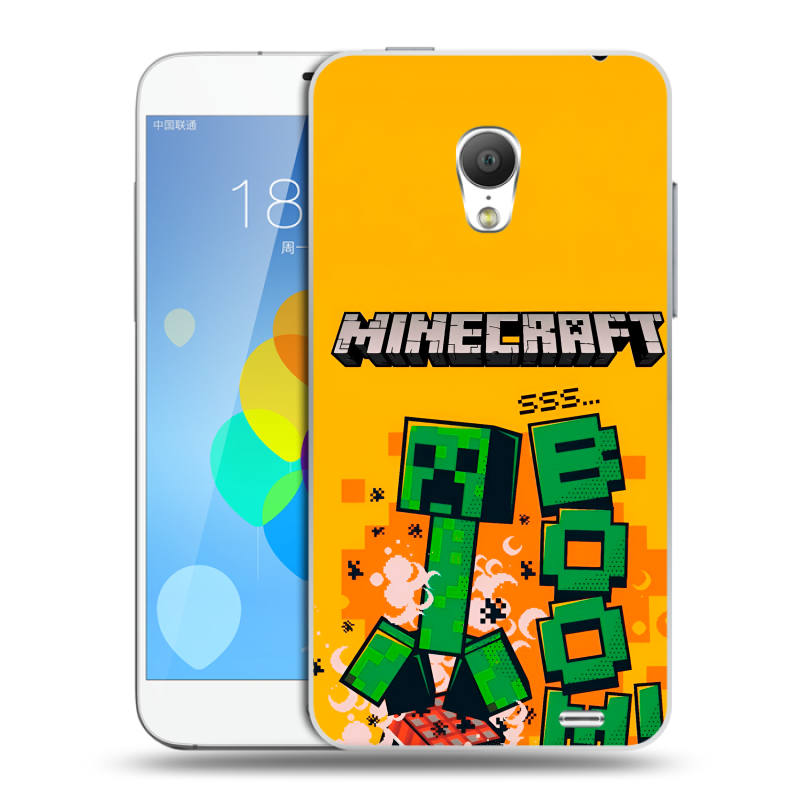 Пластиковый чехол на Meizu MX3 с принтом Майнкрафт Minecraft Пластиковый чехол на Meizu MX3 с принтом Майнкрафт Minecraft