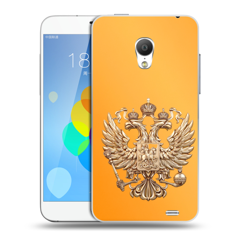 Пластиковый чехол на Meizu MX3 с принтом Герб Флаг России Пластиковый чехол на Meizu MX3 с принтом Герб Флаг России