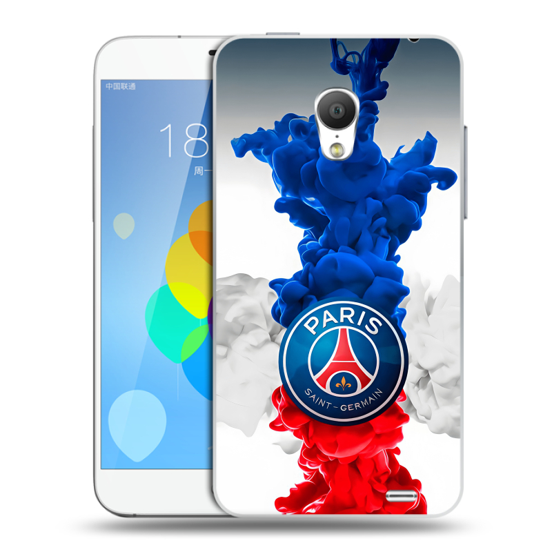 Пластиковый чехол на Meizu MX3 с принтом PSG ПСЖ Пластиковый чехол на Meizu MX3 с принтом PSG ПСЖ