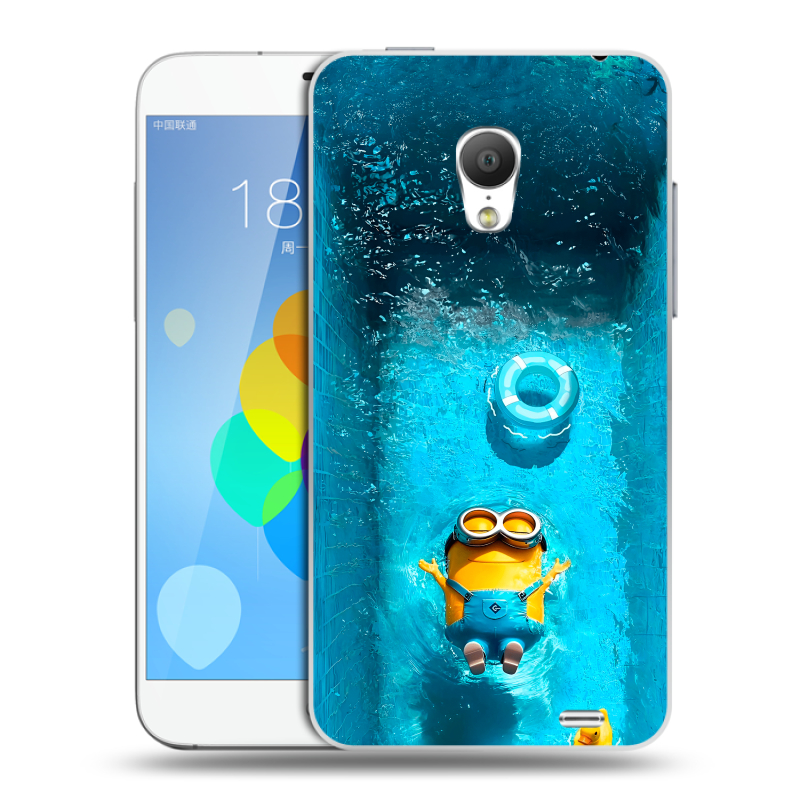 Пластиковый чехол на Meizu MX3 с принтом Миньоны Пластиковый чехол на Meizu MX3 с принтом Миньоны