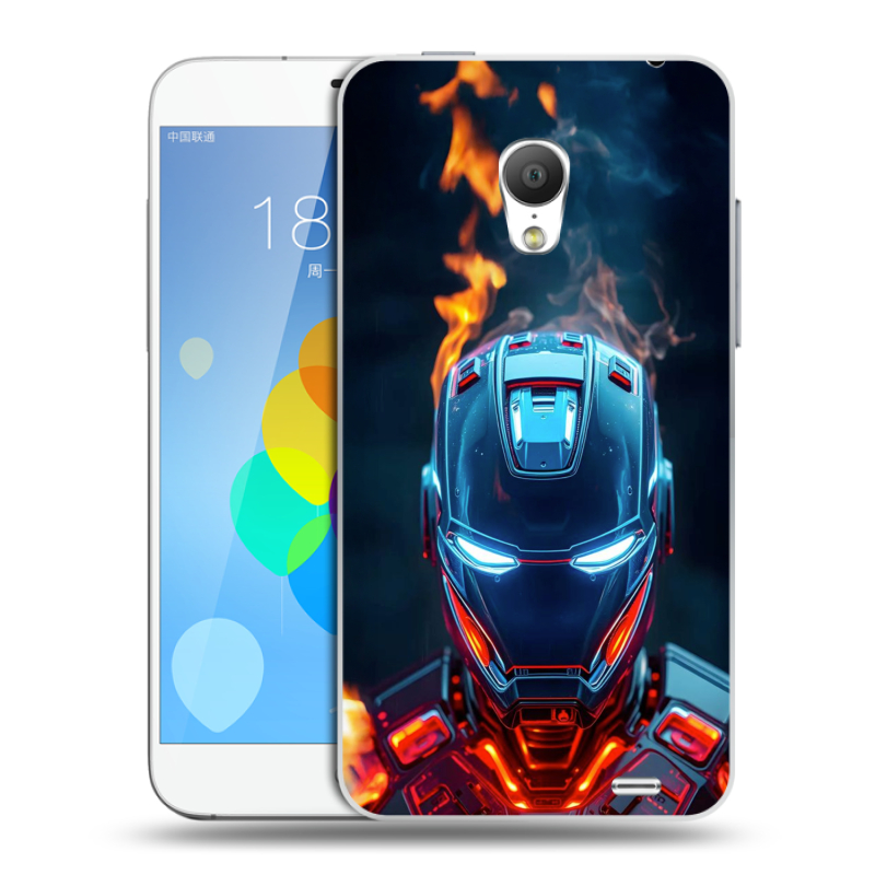 Пластиковый чехол на Meizu MX3 с принтом IronMan Железный человек Пластиковый чехол на Meizu MX3 с принтом IronMan Железный человек