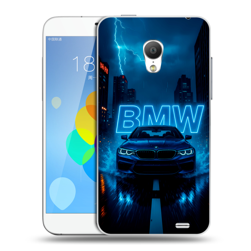 Пластиковый чехол на Meizu MX3 с принтом BMW БМВ Пластиковый чехол на Meizu MX3 с принтом BMW БМВ