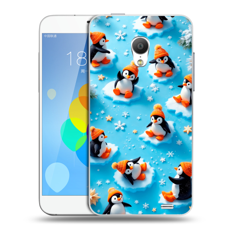 Пластиковый чехол на Meizu MX3 с принтом Новый год Пластиковый чехол на Meizu MX3 с принтом Новый год