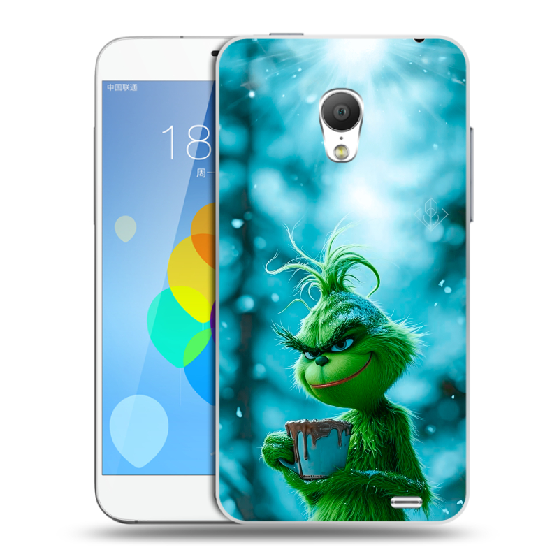 Пластиковый чехол на Meizu MX3 с принтом Новый год гринч Пластиковый чехол на Meizu MX3 с принтом Новый год гринч