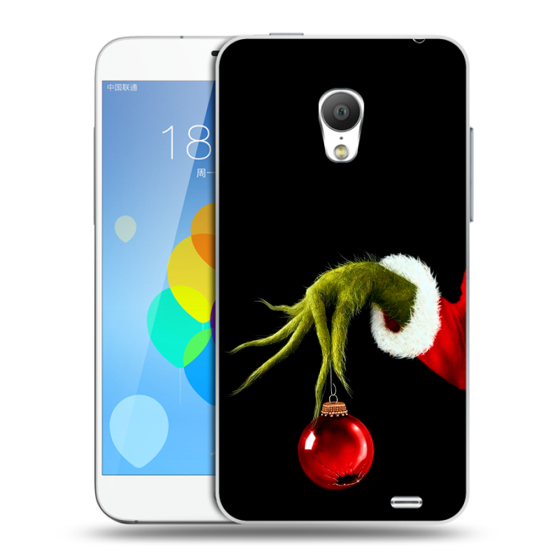 Пластиковый чехол на Meizu MX3 с принтом Новый год Гринч Пластиковый чехол на Meizu MX3 с принтом Новый год Гринч