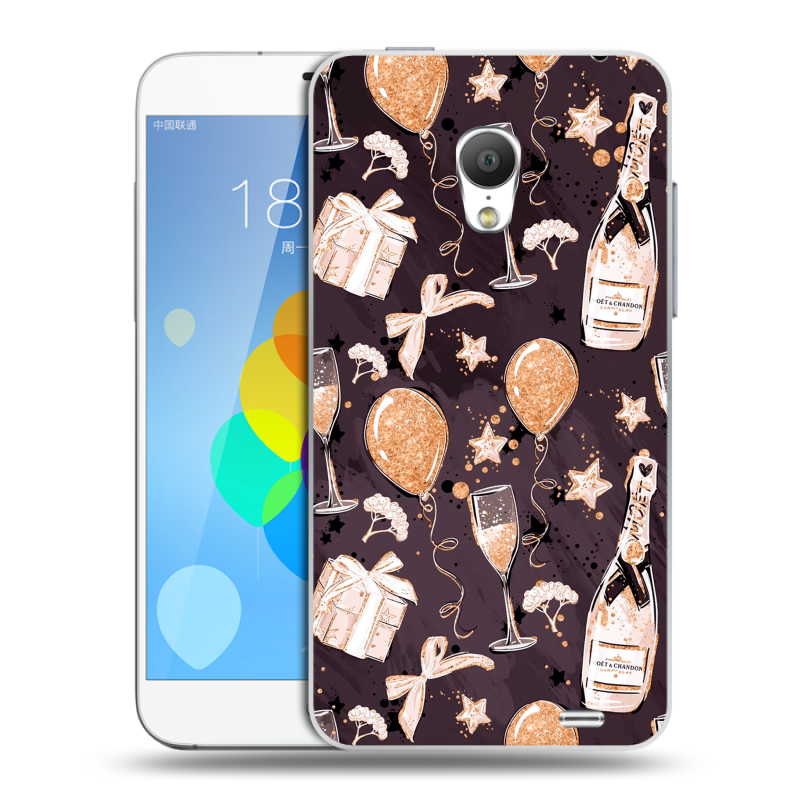 Пластиковый чехол на Meizu MX3 с принтом Новый год Пластиковый чехол на Meizu MX3 с принтом Новый год