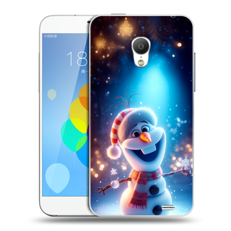 Пластиковый чехол на Meizu MX3 с принтом Новый год Пластиковый чехол на Meizu MX3 с принтом Новый год