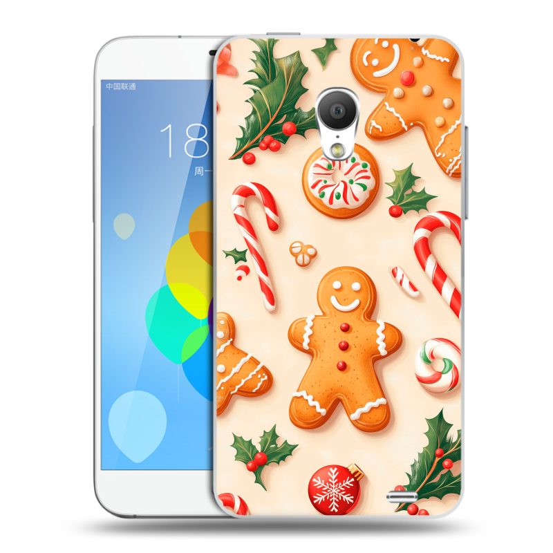 Пластиковый чехол на Meizu MX3 с принтом Новый год Пластиковый чехол на Meizu MX3 с принтом Новый год