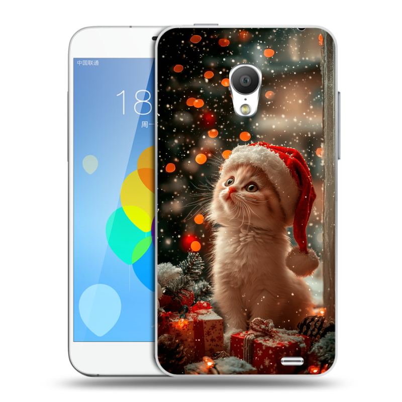 Пластиковый чехол на Meizu MX3 с принтом Новый год Пластиковый чехол на Meizu MX3 с принтом Новый год