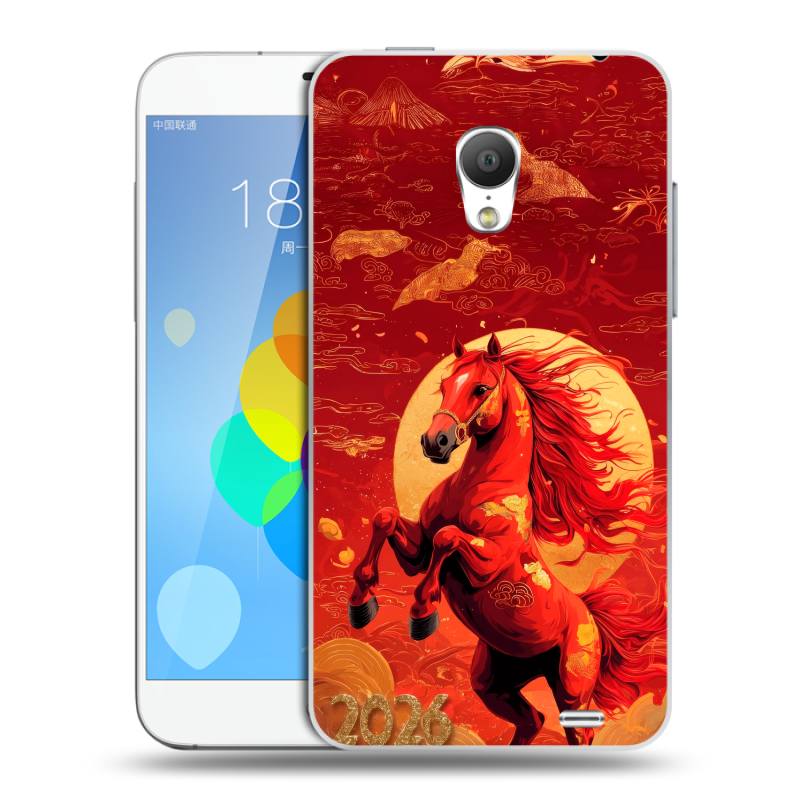 Пластиковый чехол на Meizu MX3 с принтом Новый год Пластиковый чехол на Meizu MX3 с принтом Новый год