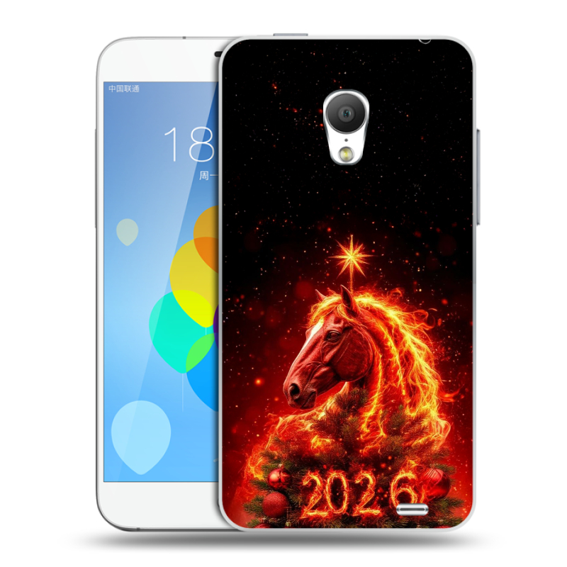 Пластиковый чехол на Meizu MX3 с принтом Новый год Пластиковый чехол на Meizu MX3 с принтом Новый год