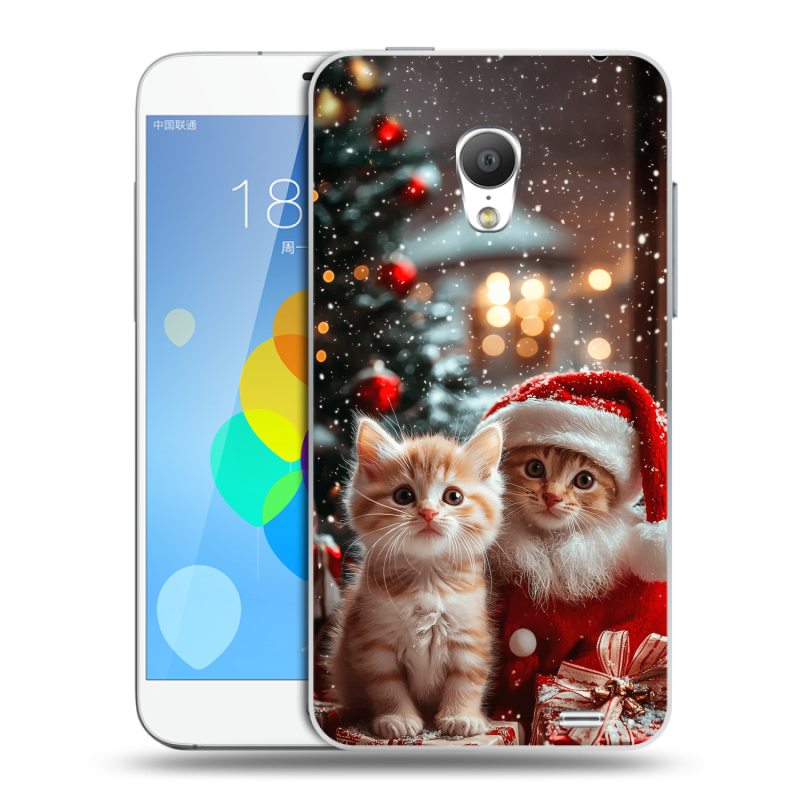 Пластиковый чехол на Meizu MX3 с принтом Новый год Пластиковый чехол на Meizu MX3 с принтом Новый год