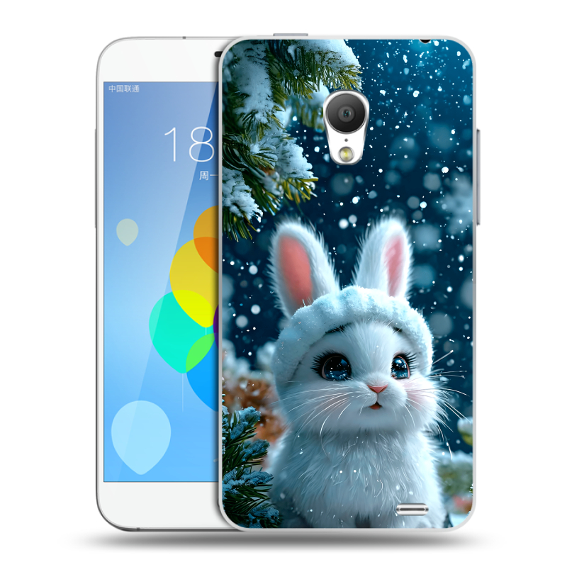 Пластиковый чехол на Meizu MX3 с принтом Новый год Пластиковый чехол на Meizu MX3 с принтом Новый год