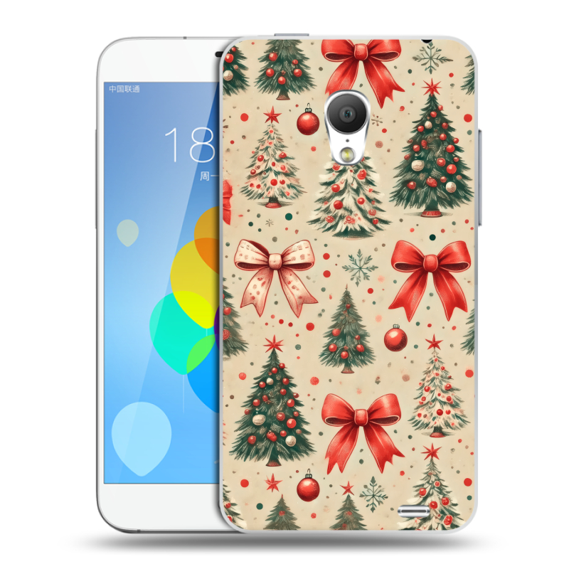 Пластиковый чехол на Meizu MX3 с принтом Новый год Пластиковый чехол на Meizu MX3 с принтом Новый год